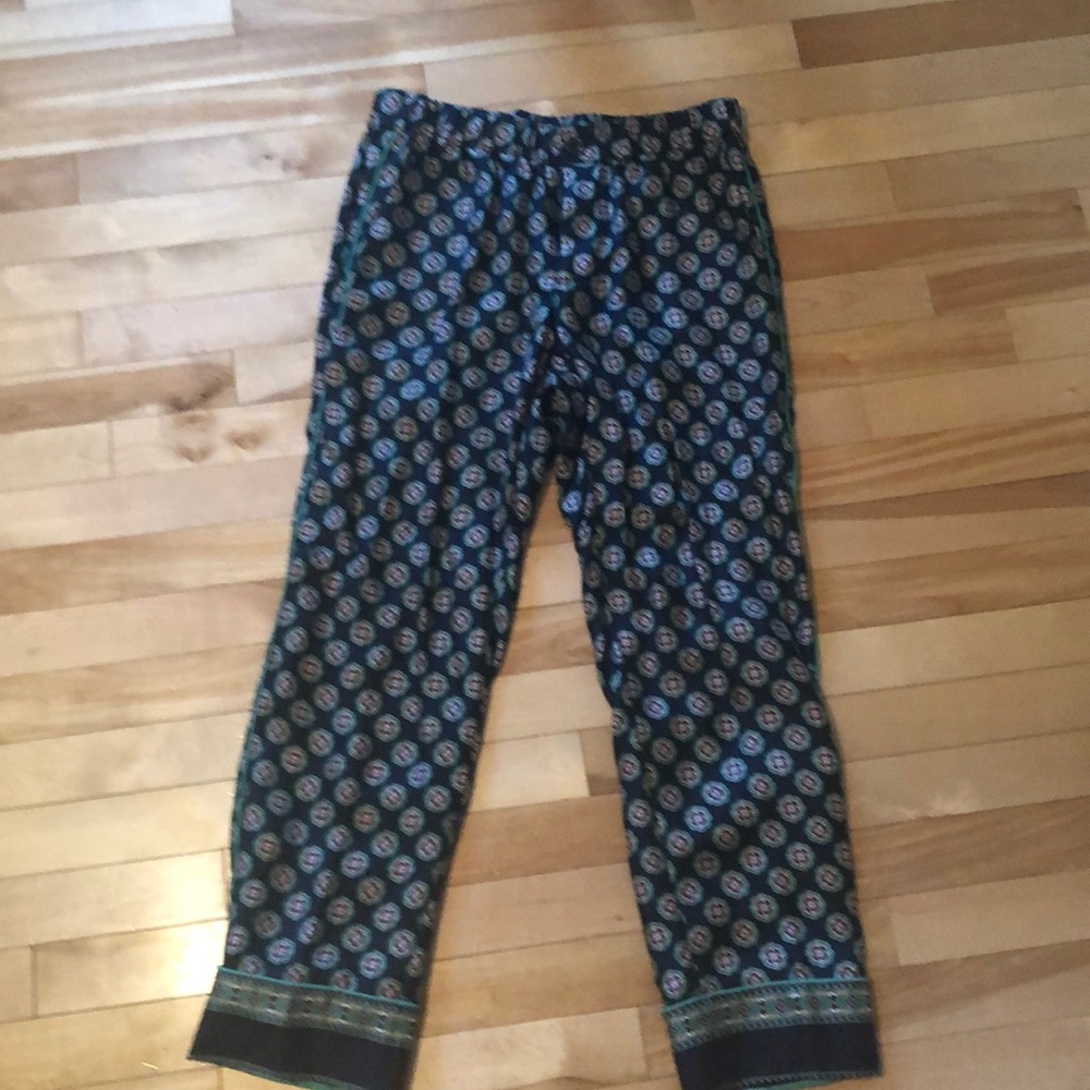 J.Crew Collection printed silk pants. Size 4